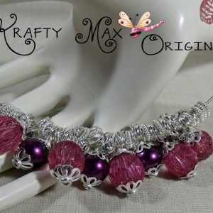 Prima Blog Team Bright Purple Dangle FUN Necklace