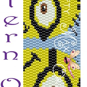 Yellow Minions 2 Drop Peyote – Pattern ONLY – A Krafty Max Design