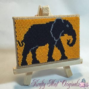 Elephant ACEO Mini Artwork 4