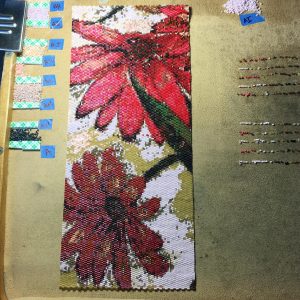 Eva Flower and Dragonflies wrk panel 1 row 323 15900