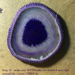 Purple Agate Slice wrk 10