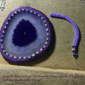 Purple Agate Slice wrk 12