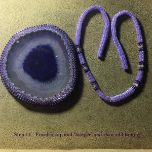 Purple Agate Slice wrk 14