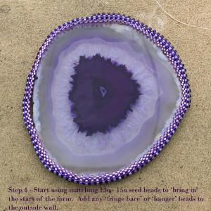 Purple Agate Slice wrk 4