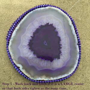 Purple Agate Slice wrk 5