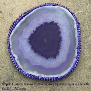 Purple Agate Slice wrk 6