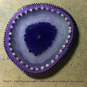Purple Agate Slice wrk 9