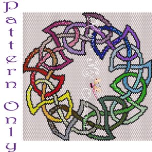 Celtic Rainbow Round Knot Wall Art – PATTERN ONLY