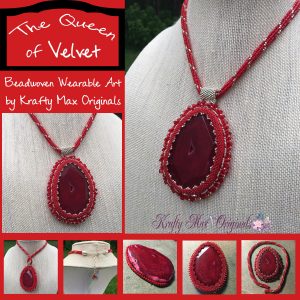 The Queen of Velvet Beadwoven Necklace