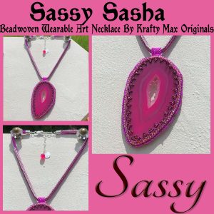 Sassy Sasha Beadwoven Wearable Art Necklace