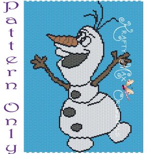 Olaf 5×7 Kawaii Inspired Drawing Art PATTERN ONLY