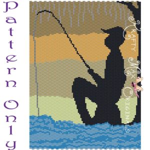 Fisherman in the Forest 5×7 Art Design PATTERN ONLY